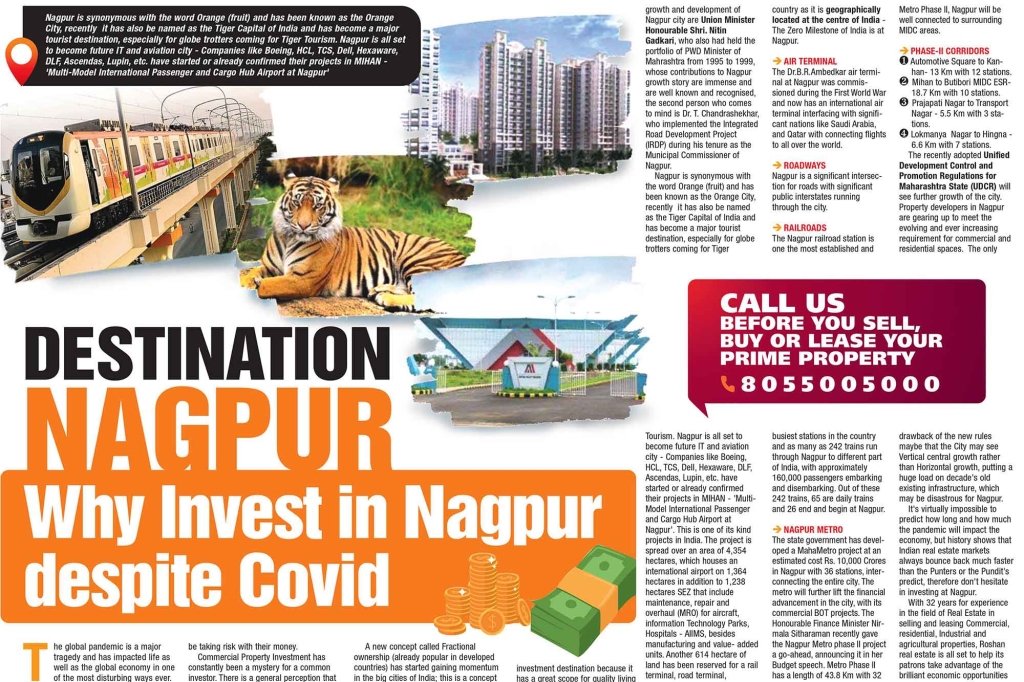 Destination Nagpur: Why Invest in Nagpur despite Covid: Realty Watch By Pankaj Roshan