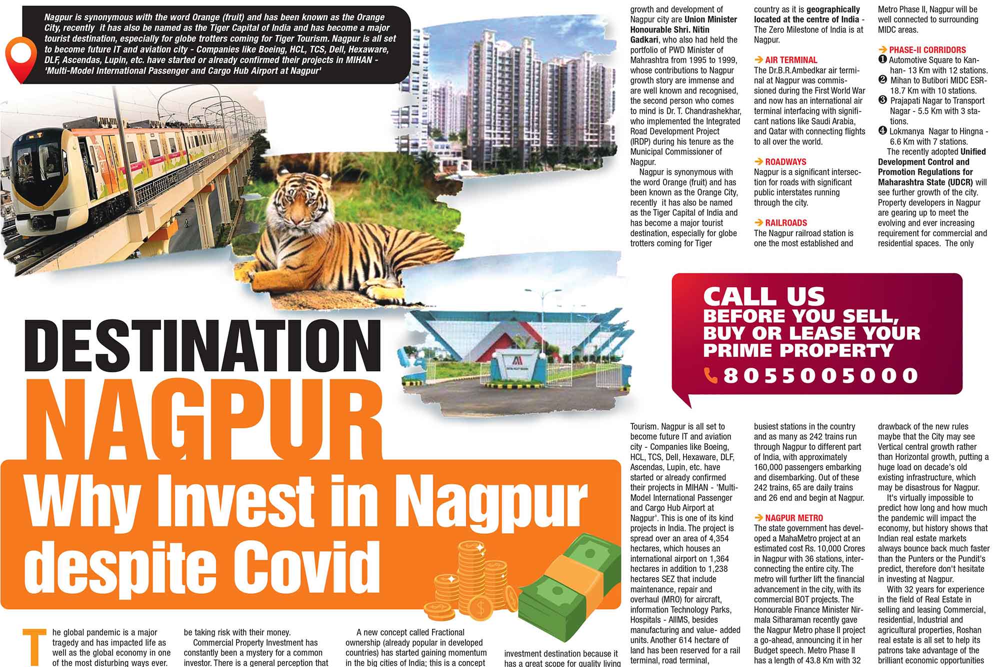 Destination Nagpur: Why Invest in Nagpur despite Covid: Realty Watch By Pankaj Roshan
